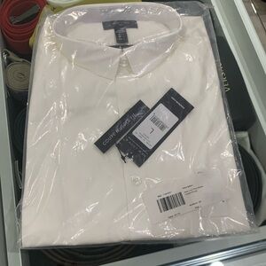 Brand new with tags white button down muscle fit New Look shirt